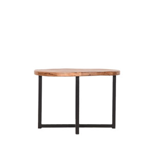 Massivholz Tisch Beistelltisch Couchtisch rund LABEL51 Dex 60x60x40 cm