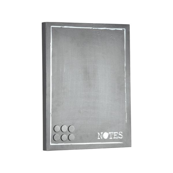 Memoboard Memo Board Magnet Pinnwand Notizen Metall grau antik LABEL51 36x3x46 cm