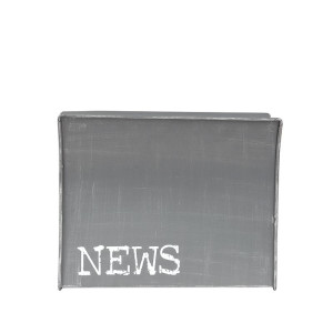 Zeitungsständer Magazinständer Zeitschriftenständer Halter Metall grau LABEL51 35x18x29 cm