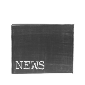 Zeitschriftenhalter Magazinhalter Aufbewahrung Zeitungen Metall schwarz antik LABEL51 35x18x29 cm