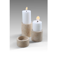 Kerzenständer 3er Set Marmor