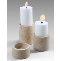 Kerzenständer 3er Set Marmor