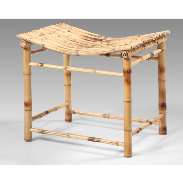 Stuhl Hocker aus Bambus 55x40x47H cm