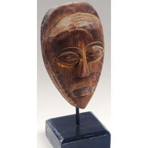 Holzmaske Holzfigur Dekofigur Teak Teakholz aus Indonesien Deko 20cm
