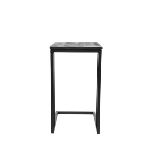 Massivholz Tisch Laptoptisch Beistelltisch Telefontisch Blumensäule eckig schwarz/schwarz Metall LABEL51 Move 30x50x62 cm