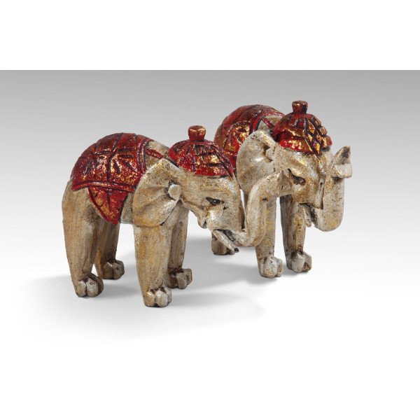 Elefant aus Teakholz Deko Figur aus Holz Dekoration Teak