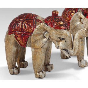 Elefant aus Teakholz Deko Figur aus Holz Dekoration Teak