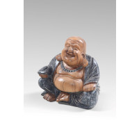 Schöner Happy BUDDAH FENG SHUI Dekofigur Deko Skulptur Suarholz