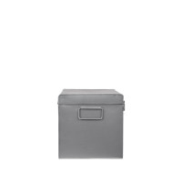 Truhe Kiste Koffer Aufbewahrung Vintage Grau Metall LABEL51 Größe S 30x15x20 cm