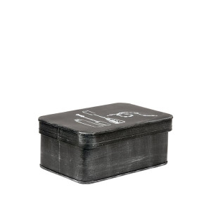 Kosmetikbox Schmuckbox Box Kiste Kosmetik Schmuck Aufbewahrung Metall LABEL51 Farbe Schwarz