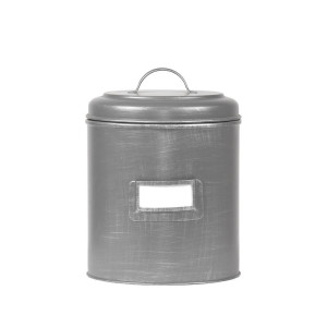 Vorratsdose Aufbewahrung Behälter Dose rund Metall Grau LABEL51 verschiedene Größen